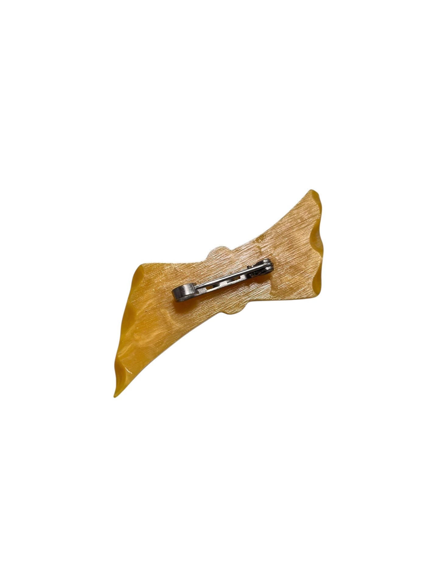 YELLOW BOW BROOCH