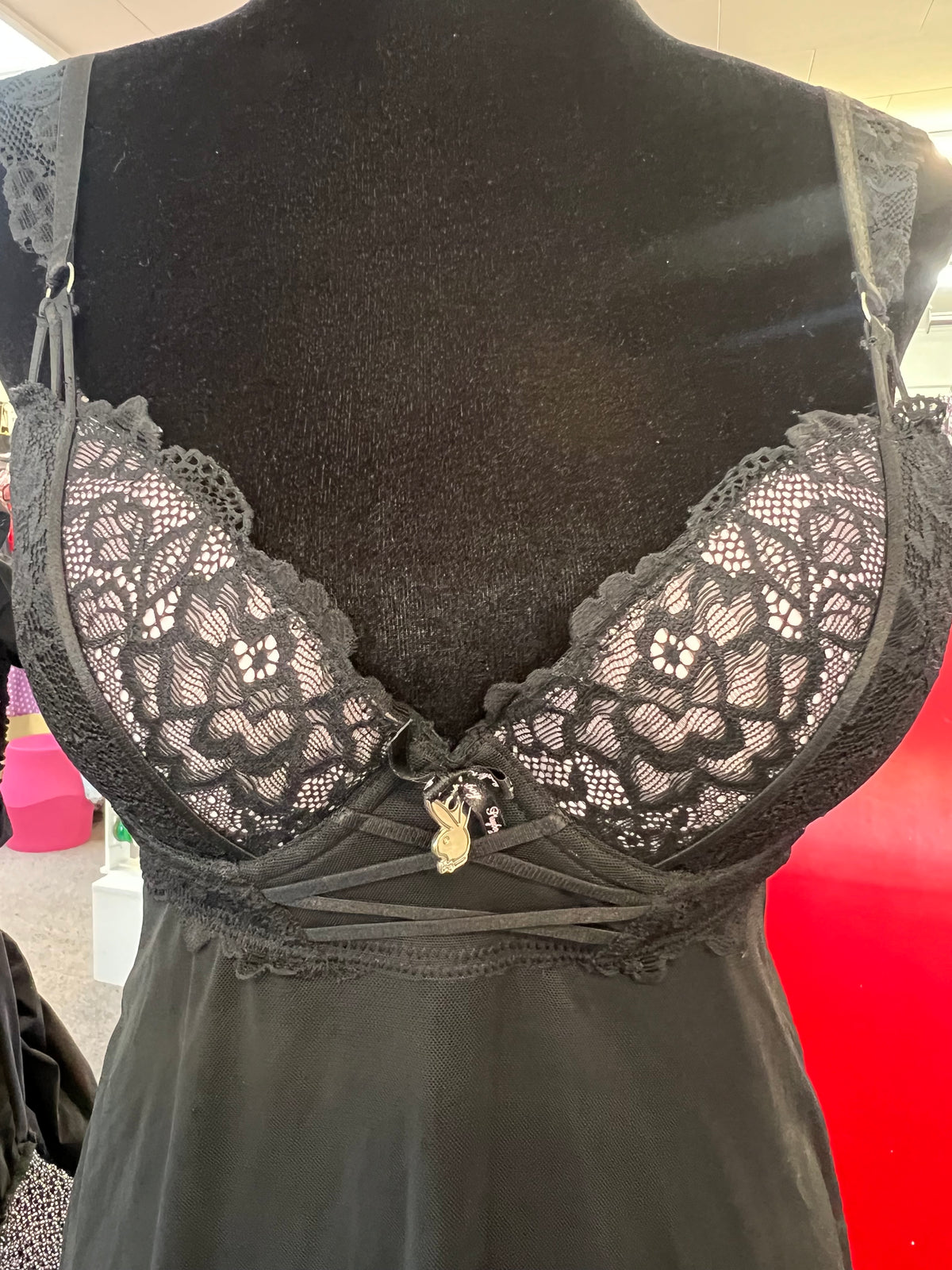 BLACK PLAYBOY BRA 10B