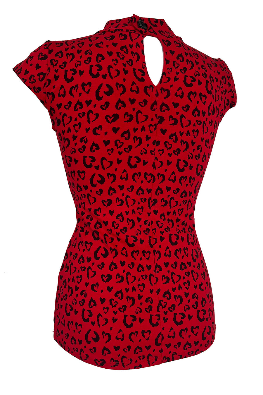 BONSAI KITTEN RED HEART LEOPARD TOP | 16