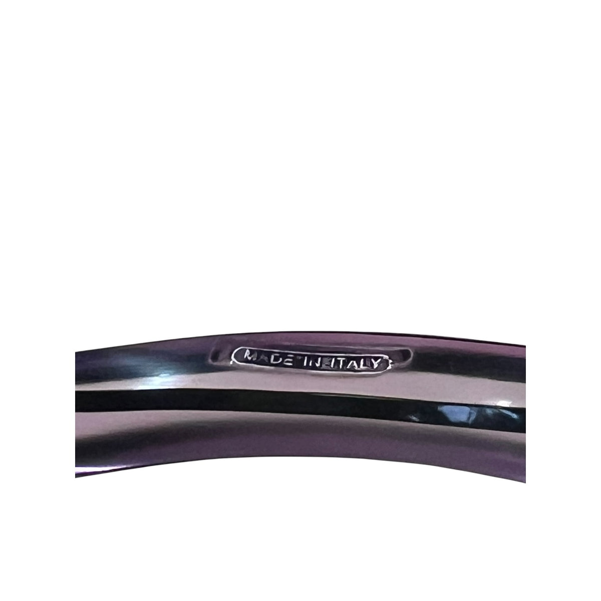 ITALIAN ASYMMETRICAL BANGLE ( purple)