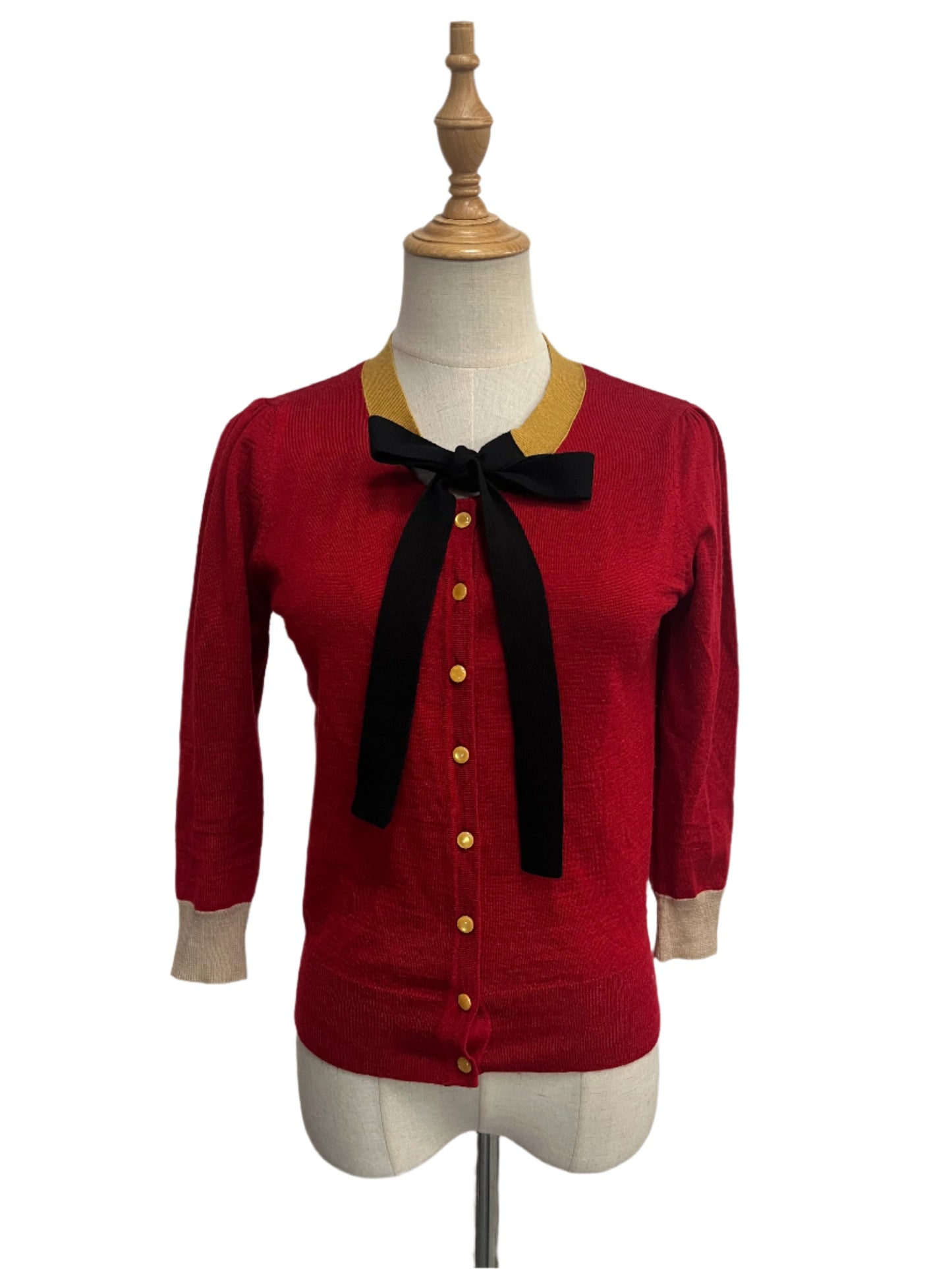 FRIENDS OF COUTURE WOOL CARDIGAN SZ 8