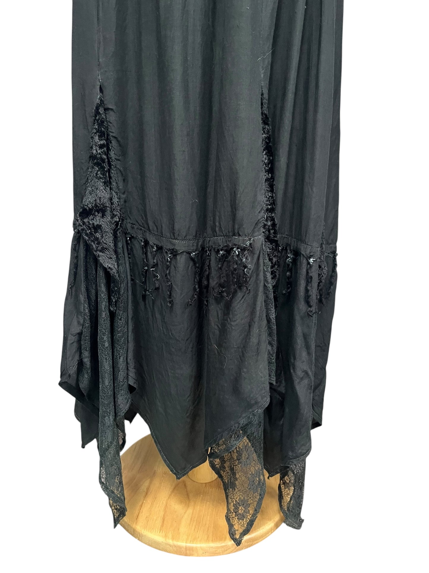 MAYA BOHO BLACK COTTON DRESS | 10