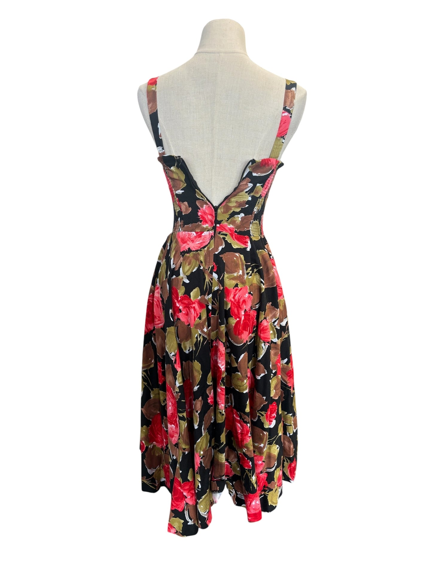 RETROSPECTD ORANGE & BROWN DRESS | 4