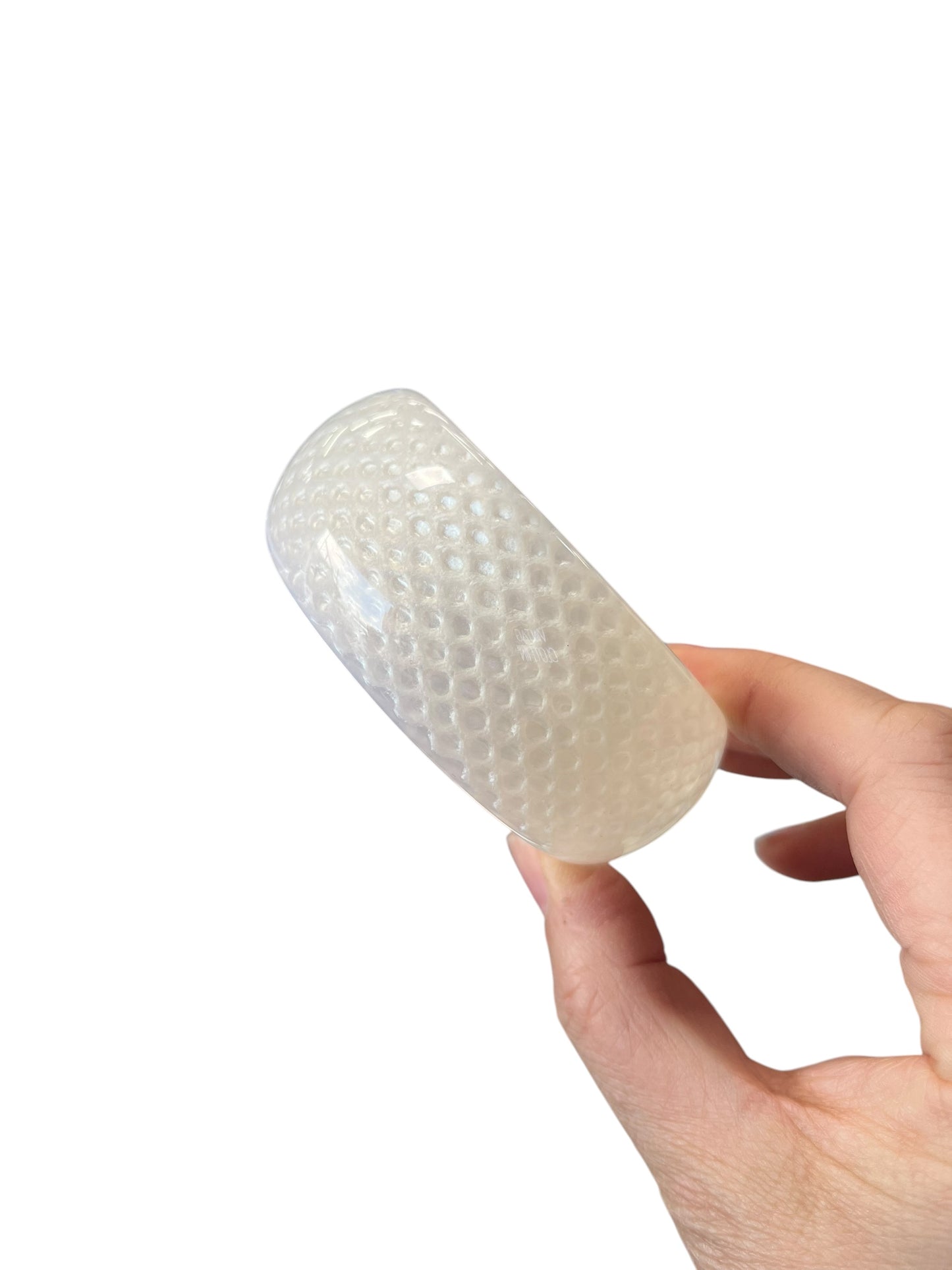 WIDE PEARL BANGLE