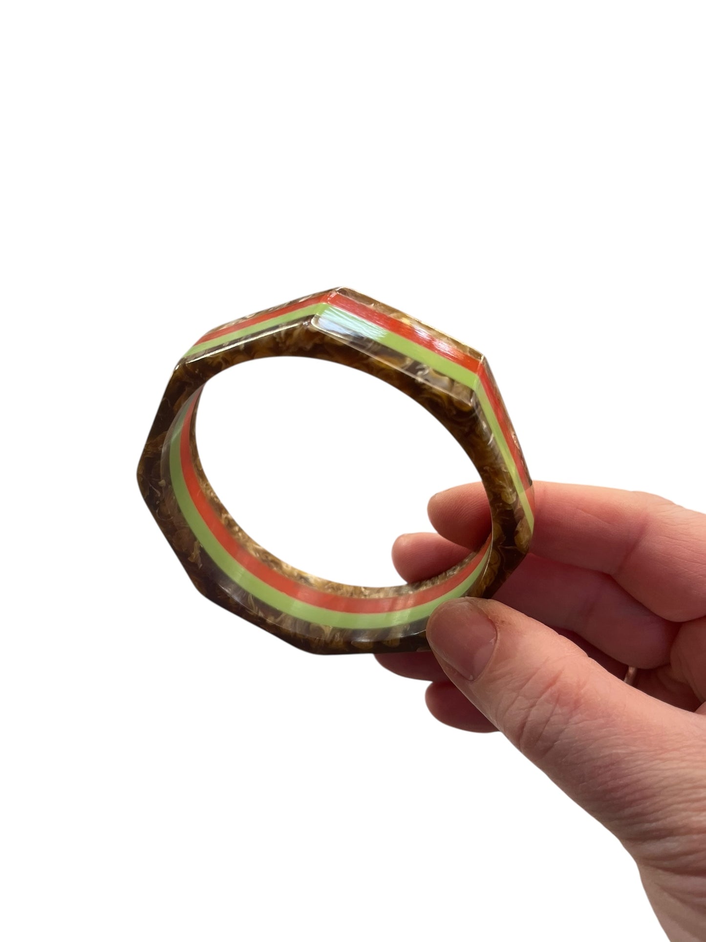 MULTI LAYERED HEX BANGLE