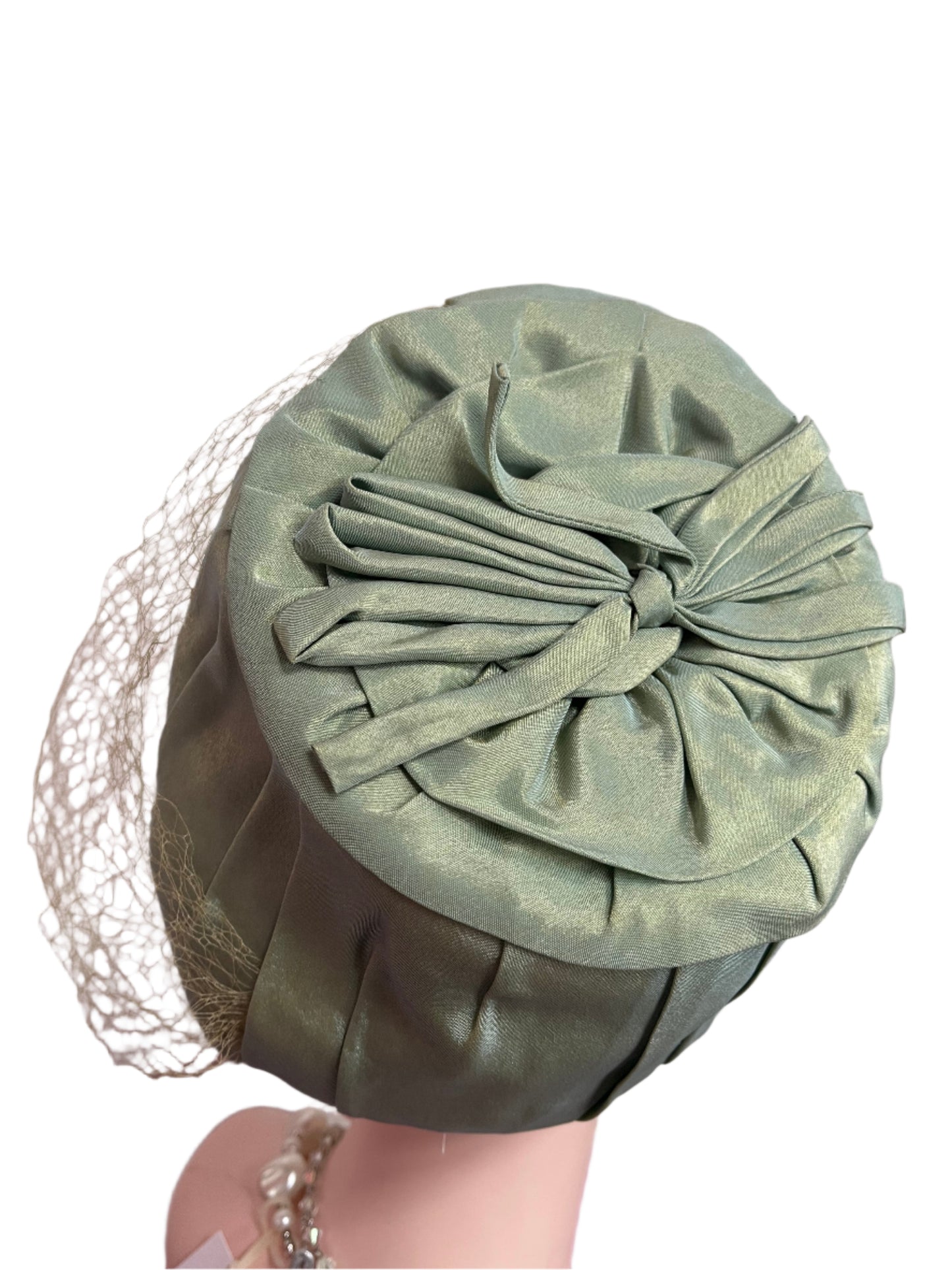 MINT & GOLD PEARL HAT