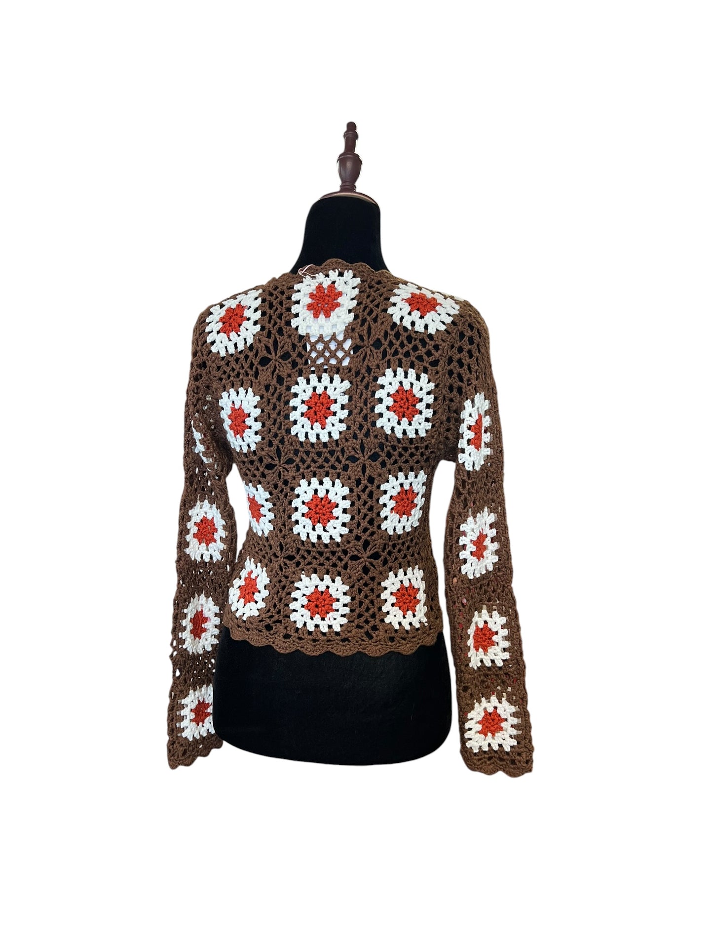 BROWN CROCHET TOP | 10
