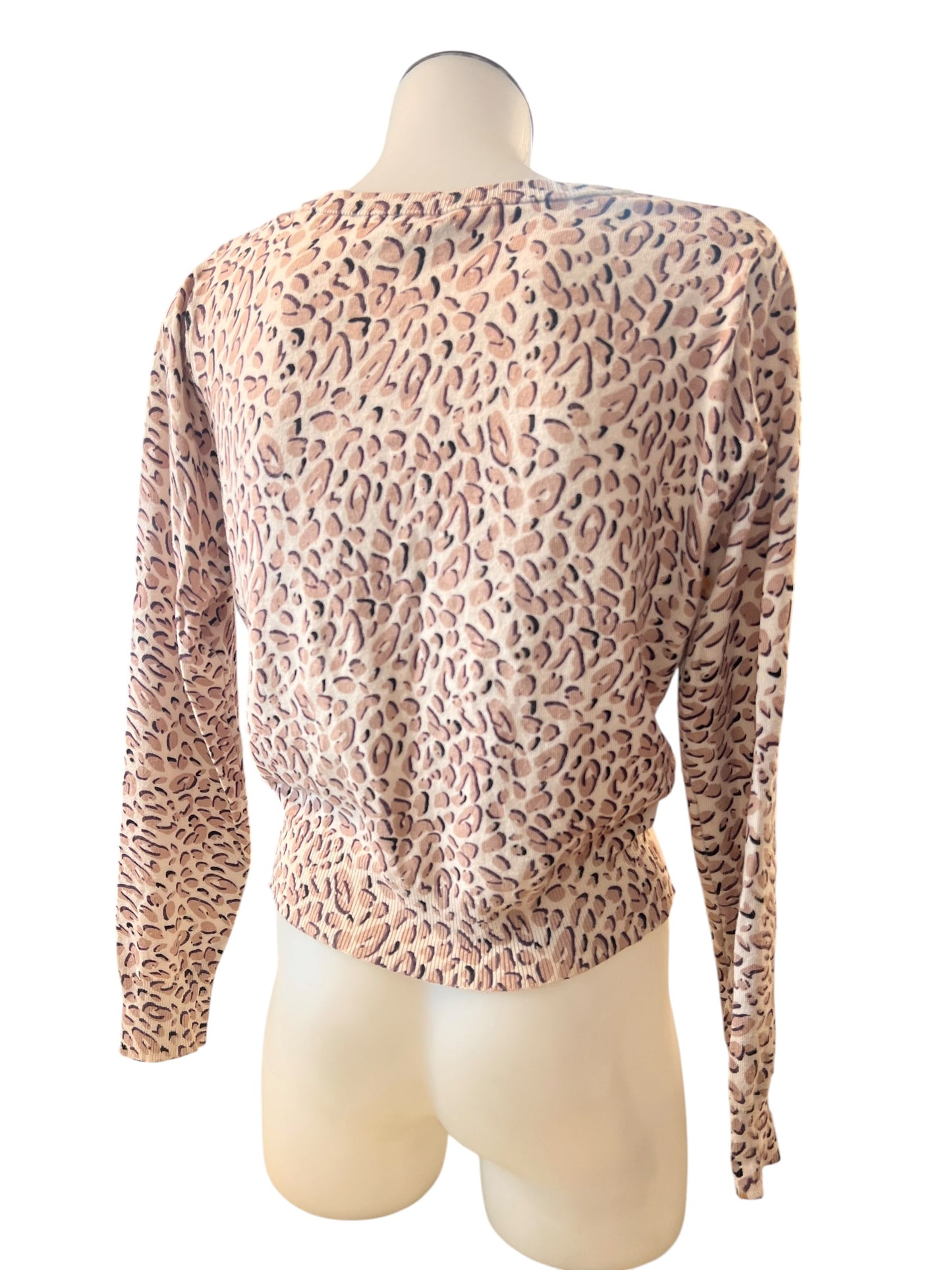 MEMO LEOPARD PRINT CARDIGAN | M