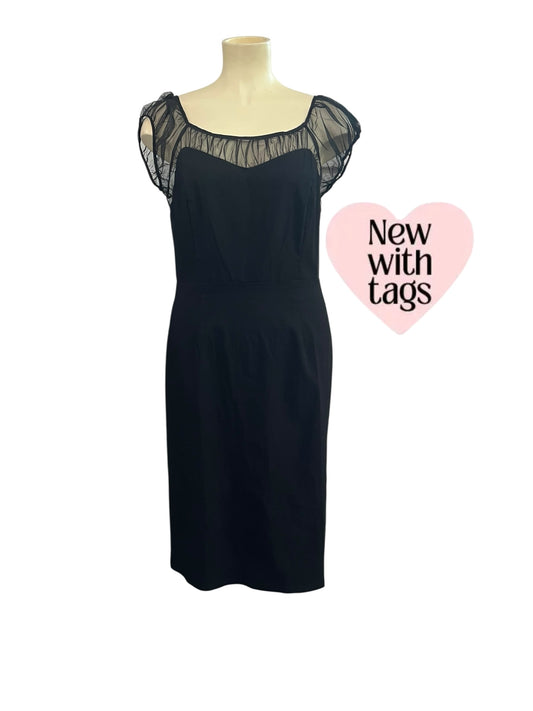 BLACK ALINA PENCIL DRESS | 22