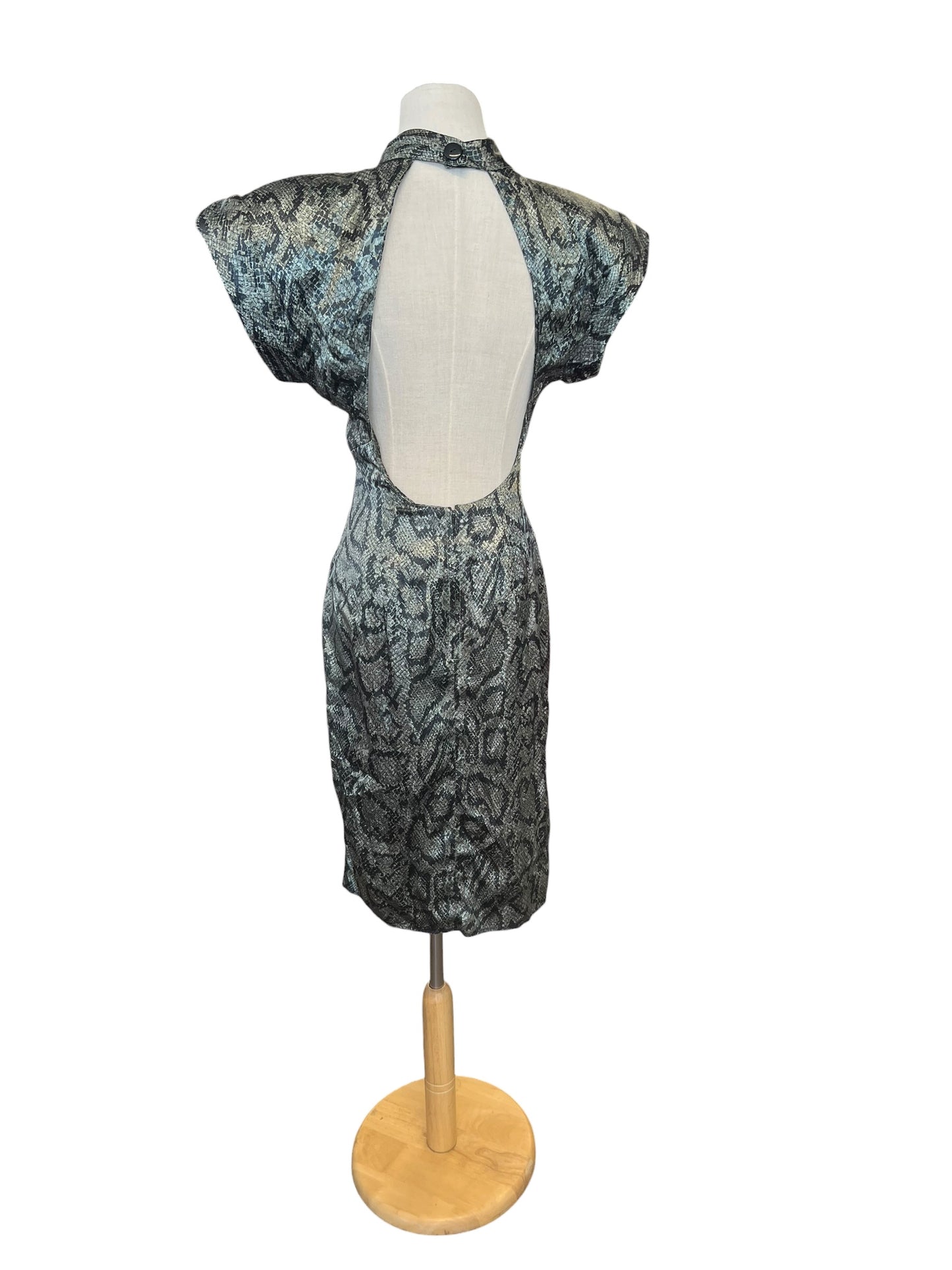 SHADAO CUT OUT SNAKESKIN DRESS | 7