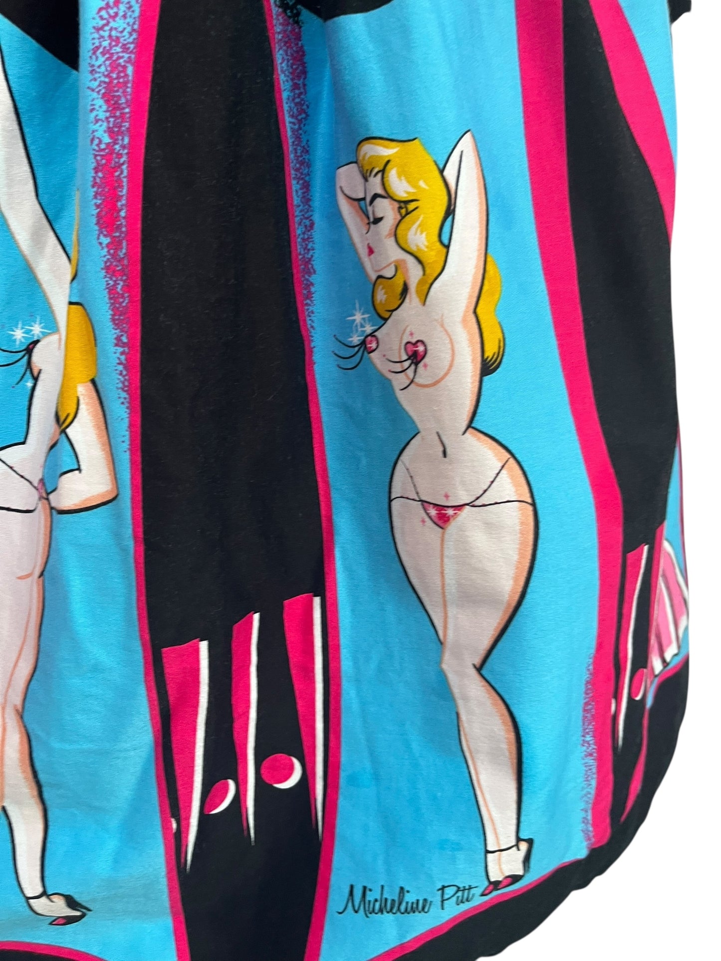 PIN UP GIRL BURLESQUE SKIRT SZ XL
