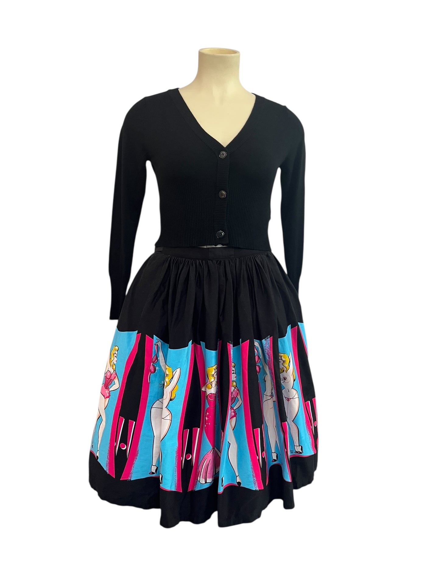 PIN UP GIRL BURLESQUE SKIRT SZ XL