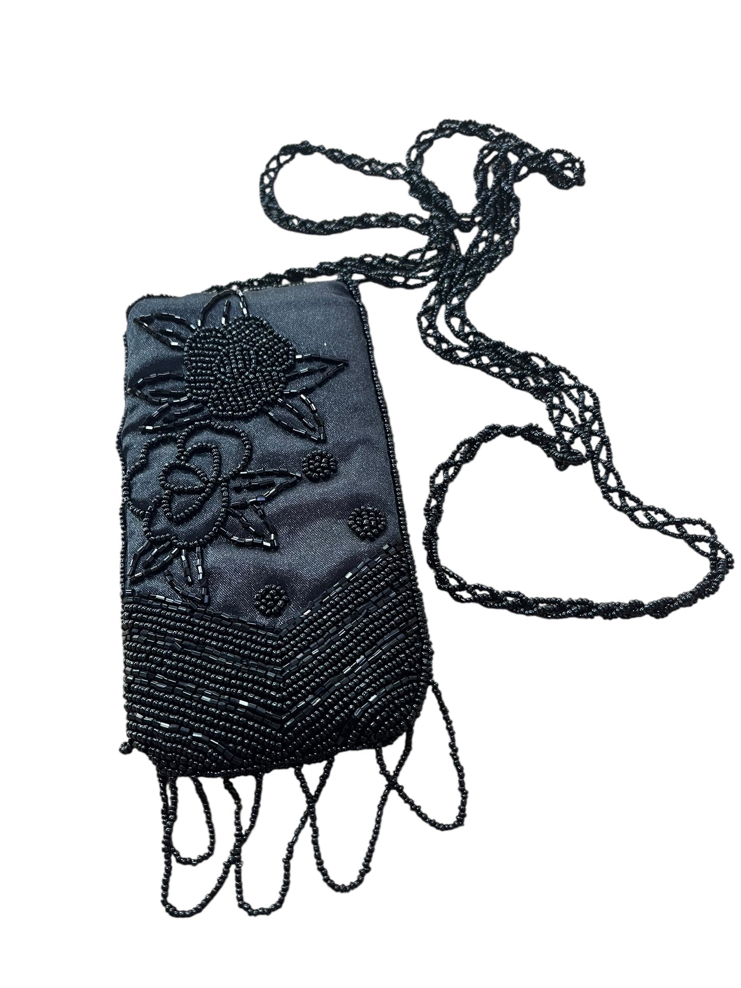 LONG BEADED PURSE