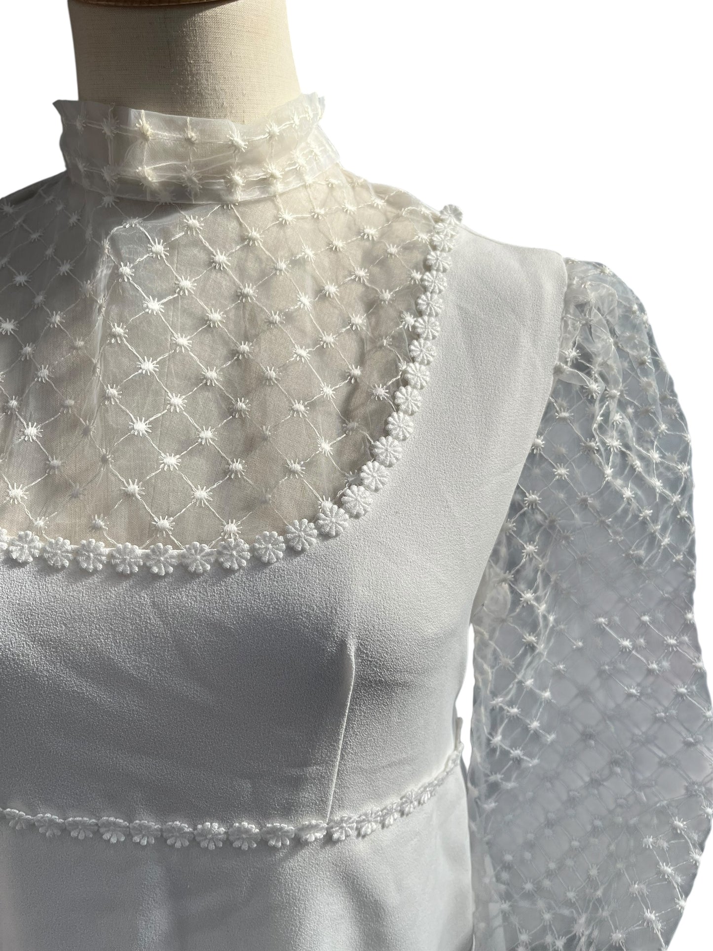 ETHERAL 70s WEDDING DRESS |8/10