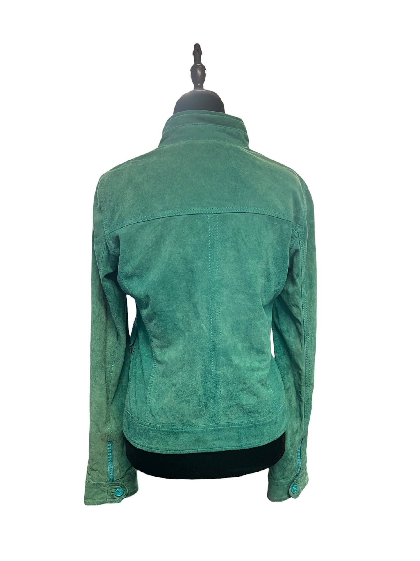GAS SUEDE TEAL GREEN SUEDE JACKET | 8