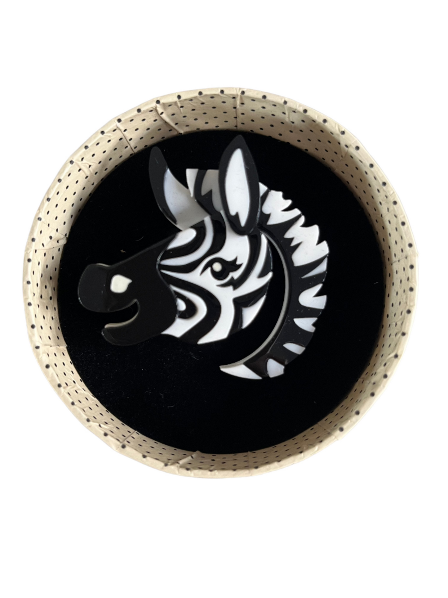 ZESTY ZEBRA BROOCH