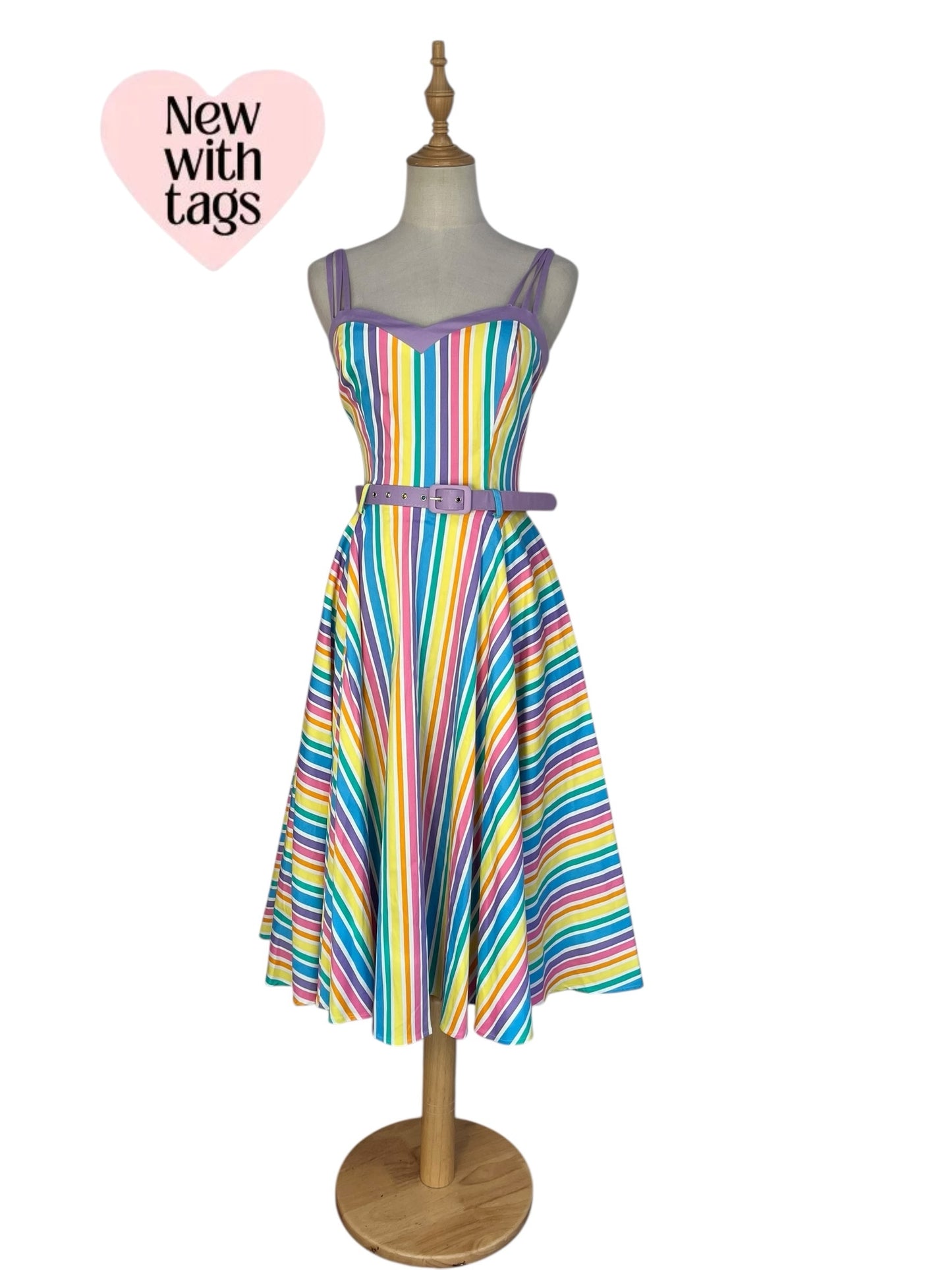 COLLECTIF - NOVA RAINBOW DRESS sz 8