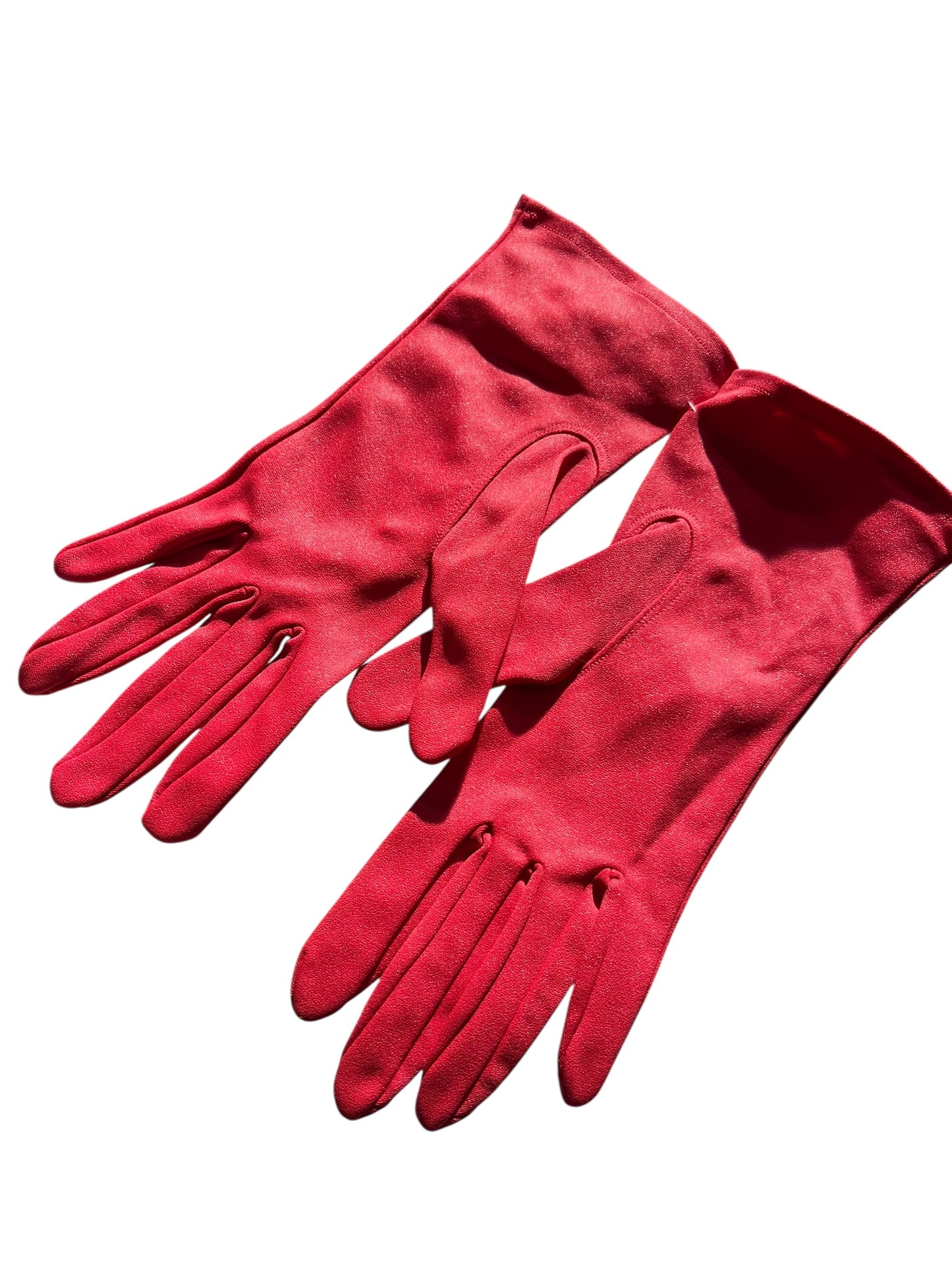 DEEP APRICOT WRISTLIT GLOVES | 6