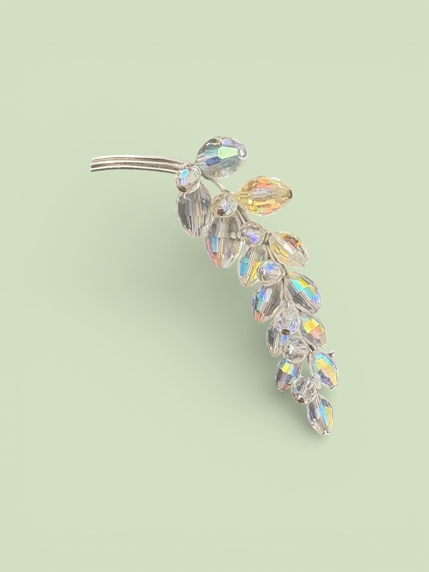 BOREALIS CRYSTAL SPRIG BROOCH