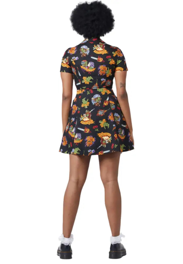 DANGERFIELD TATTOO ZOMBIE DRESS SZ 8
