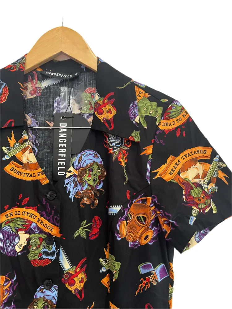 DANGERFIELD TATTOO ZOMBIE DRESS SZ 8