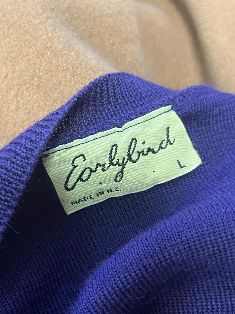 SONNY PURPLE WOOL VEST SZ 14