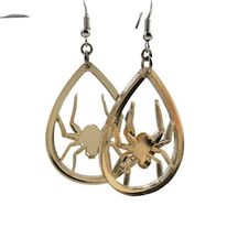 GOLD SPIDER EARRINGS