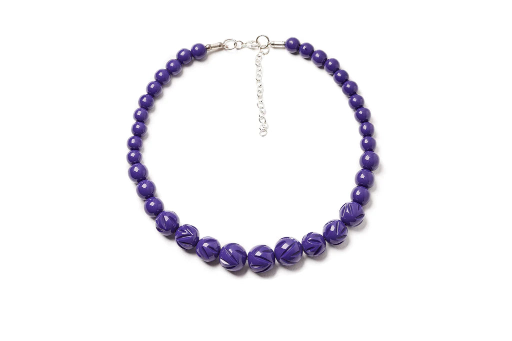 Paradise heavy carve bead necklace