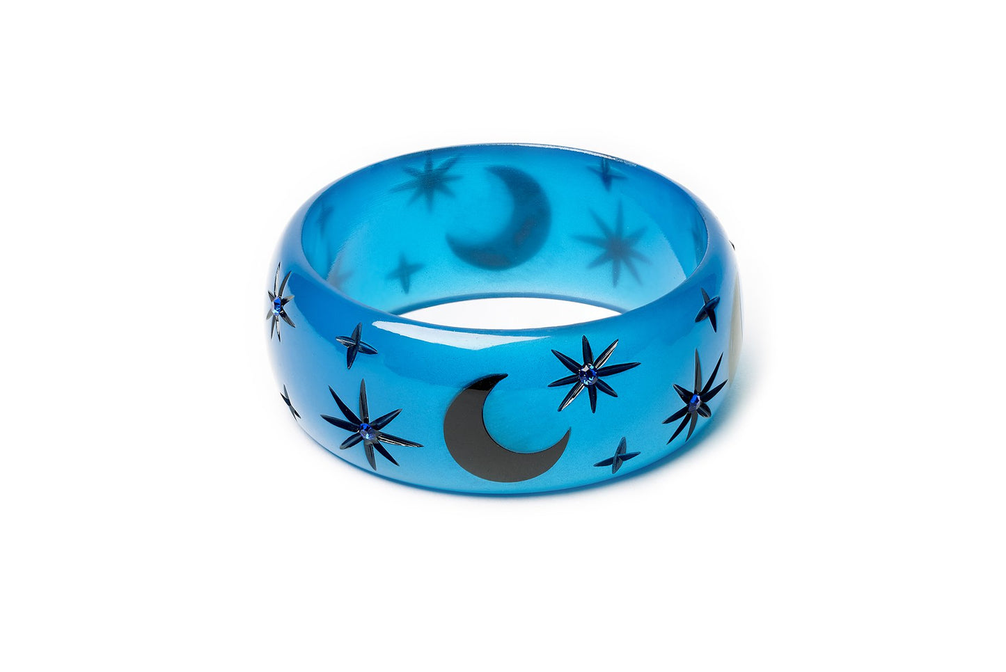 WIDE WOLF MOON BANGLE