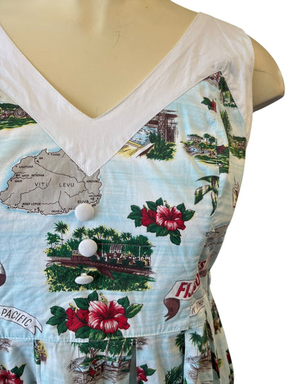 HELL BUNNY VIXEN SOUTH PACIFIC DRESS | XL