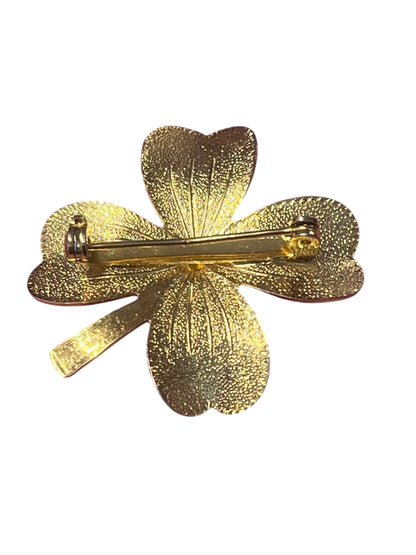 FOUR LEAF CLOVER BROOCH