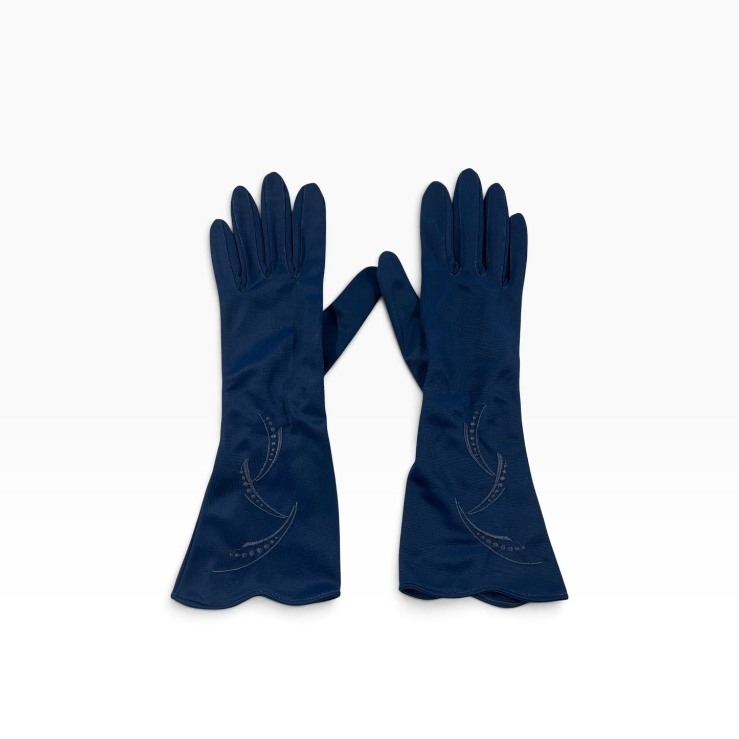 CHANCELLOR NAVY EMBELLISHED GLOVES | 9