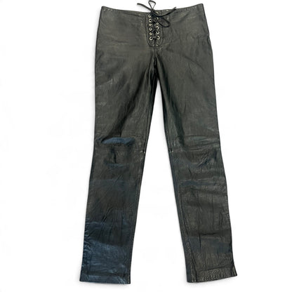 LEATHER CONNECTION BLACK PANTS | 14