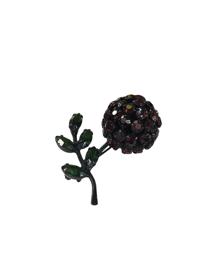 WARNER DOMED CHERRY BROOCH