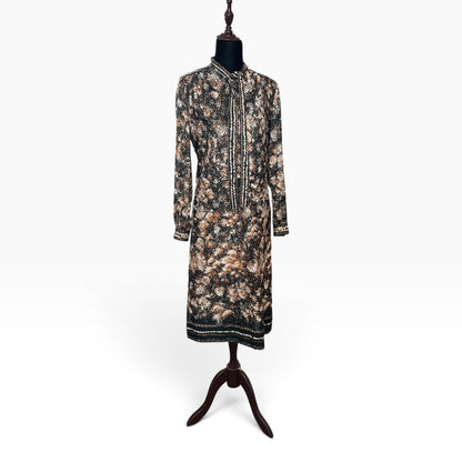 PRINCETON BROWN PATTERN DRESS | 10