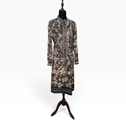 PRINCETON BROWN PATTERN DRESS | 10