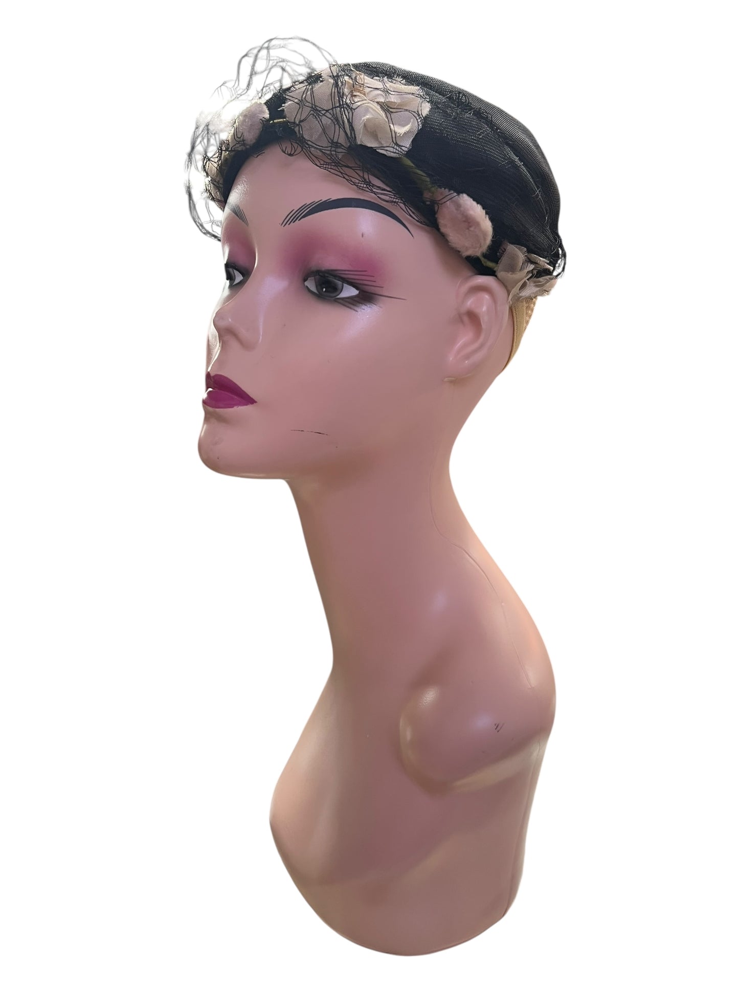 BLACK VINTAGE HEADPIECE