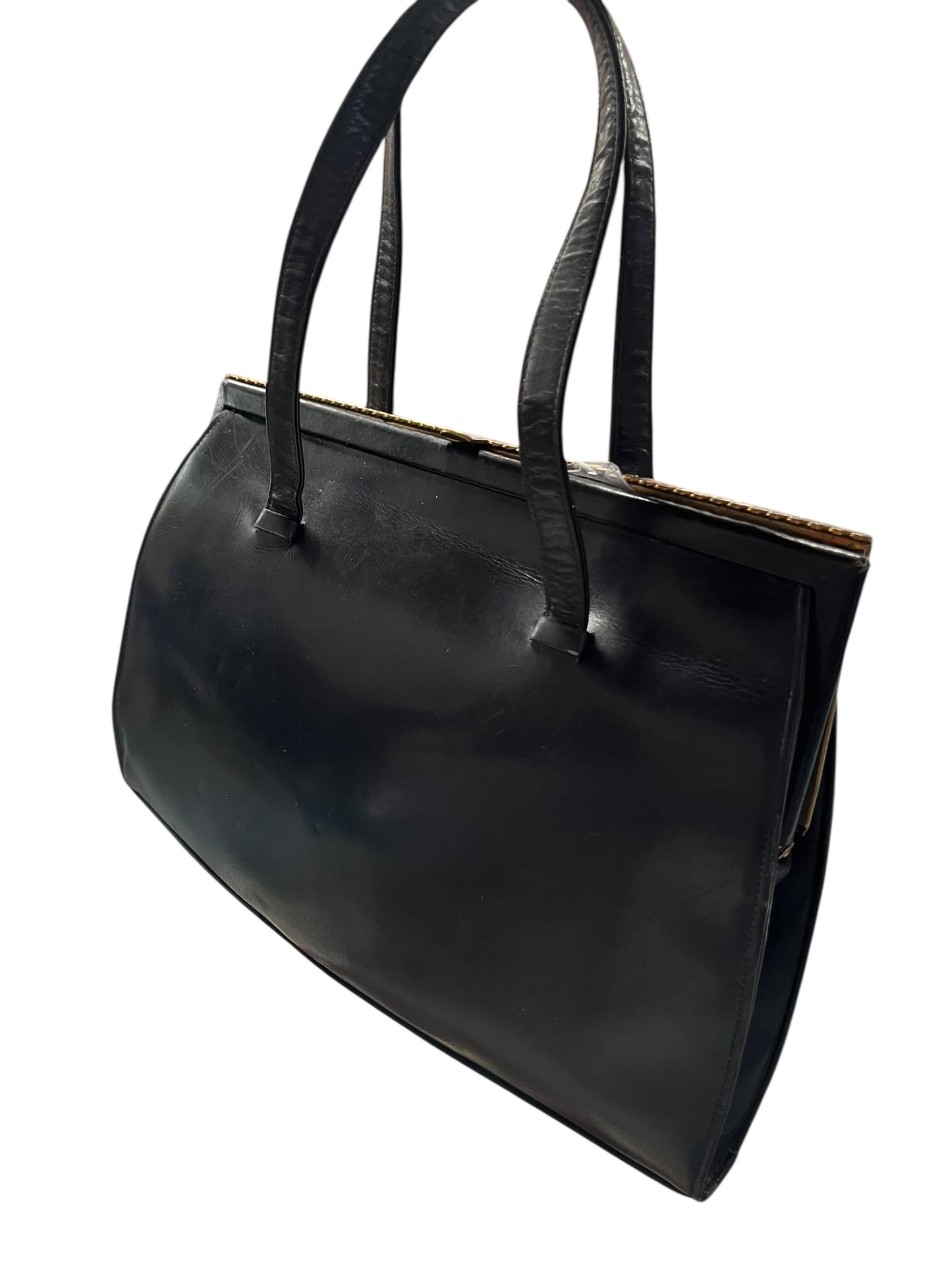 FASSBENDER BLACK LEATHER HANDBAG