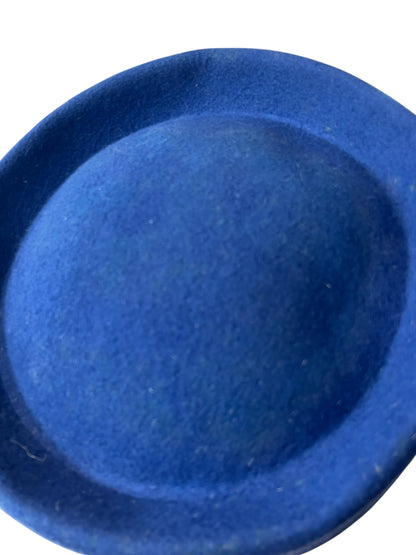 PIERRE CARDIN BLUE PILLBOX HAT