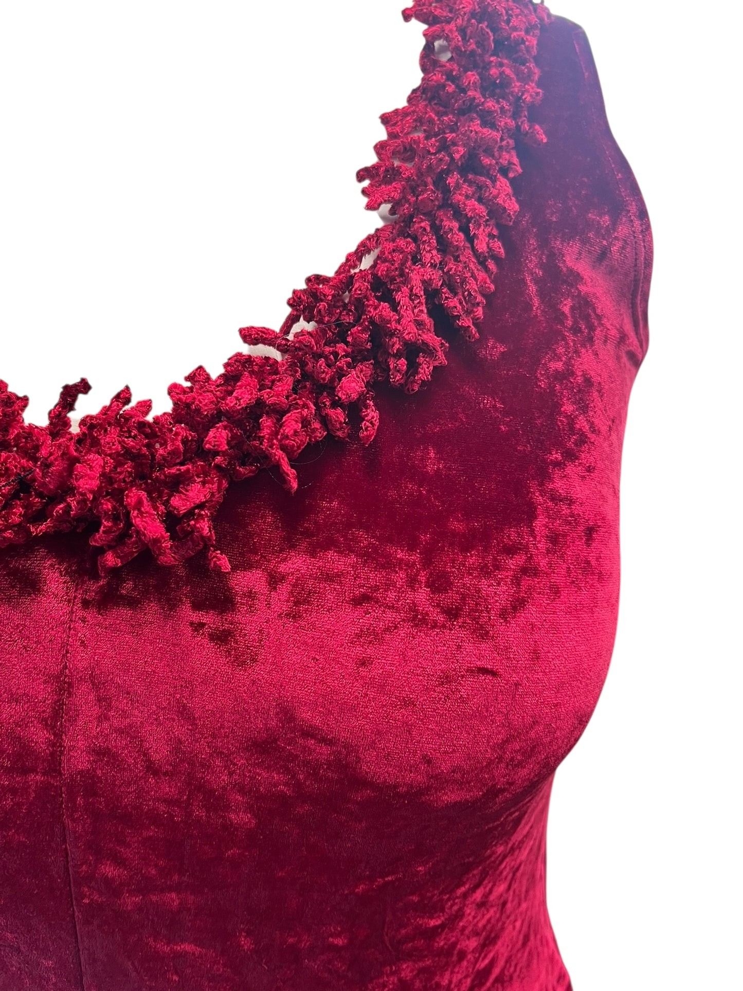 LISA HO RED VELVET DRESS | 12