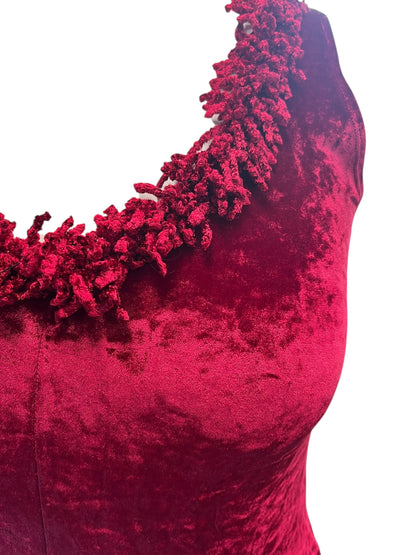 LISA HO RED VELVET DRESS | 12