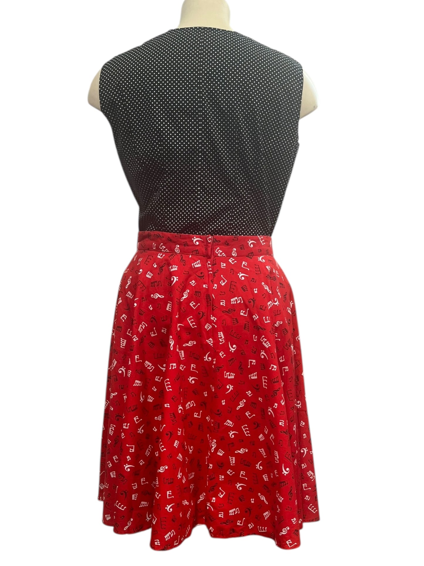 RED MUSIC NOTE SKIRT  | 22