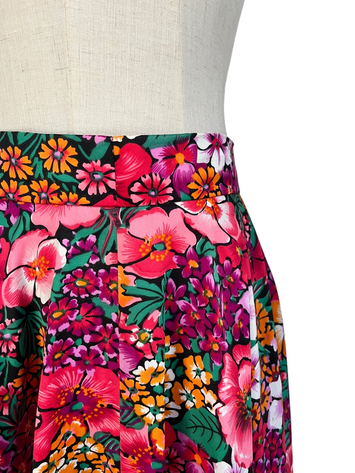 FLETCHER JONES FULL FLORAL SKIRT | 10