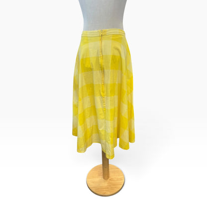 COLLECTIF YELLOW GINGHAM SKIRT | 8