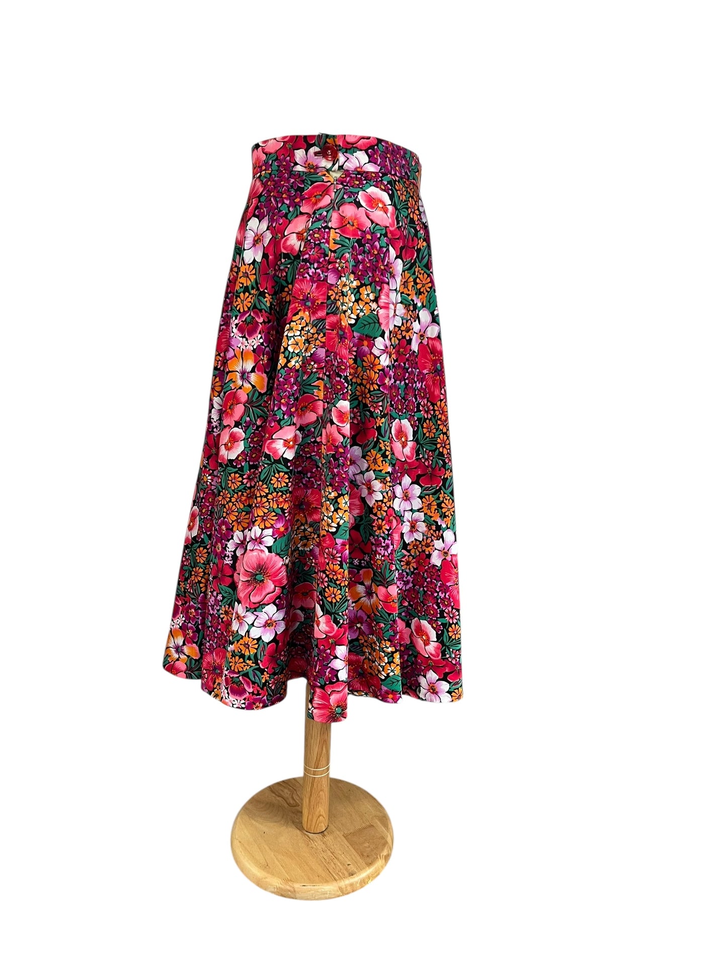 FLETCHER JONES FULL FLORAL SKIRT | 10