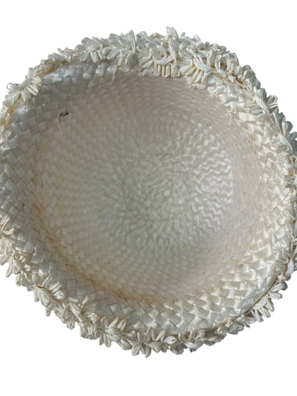 CREAM RAFFIA HAT