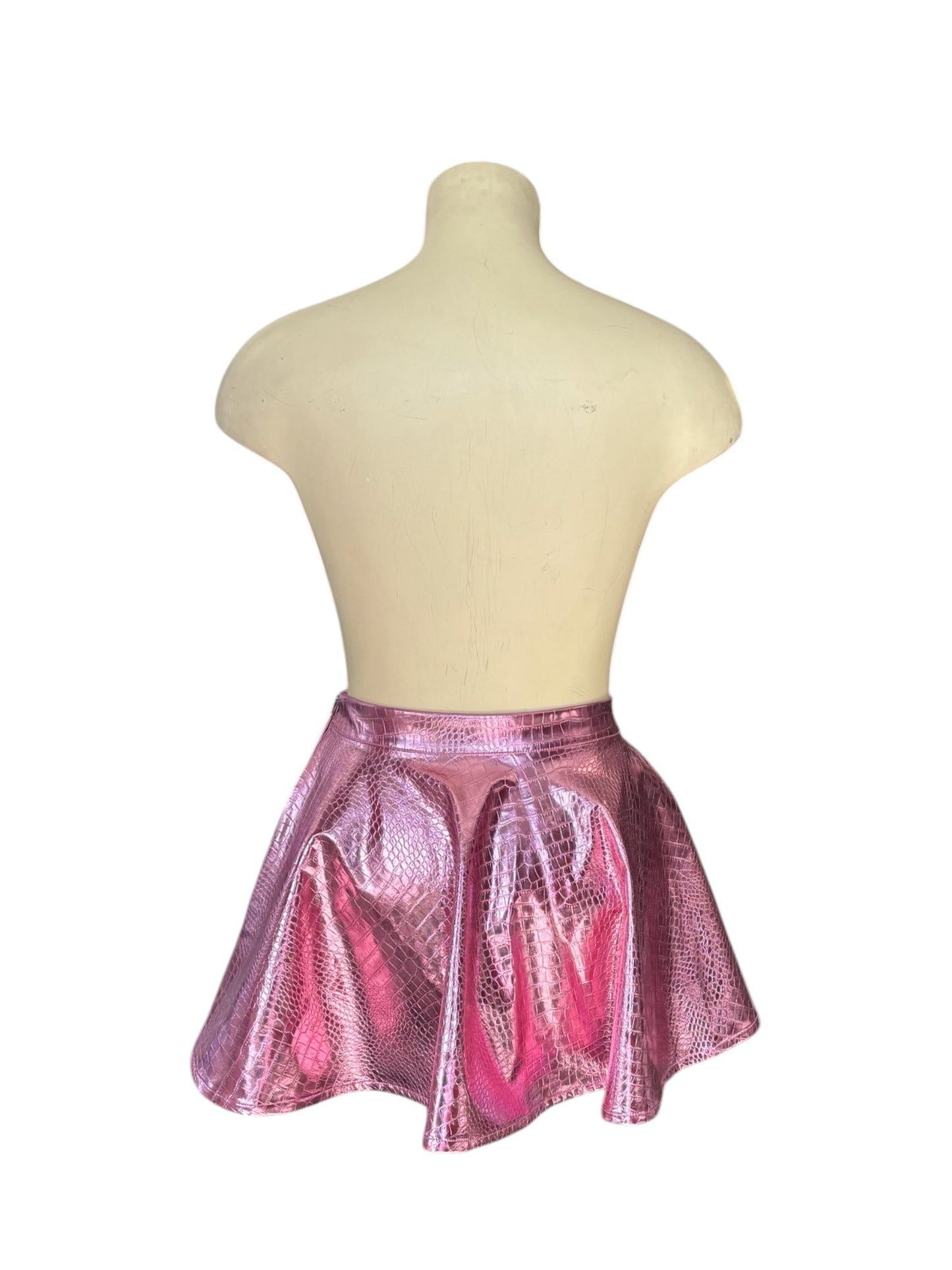 BLACK FRIDAY PINK FAUX LEATHER SKIRT | 20