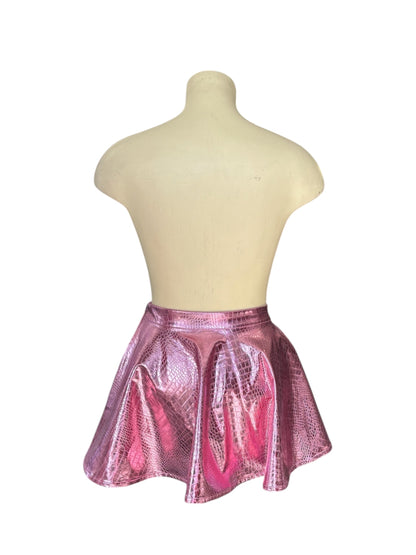BLACK FRIDAY PINK FAUX LEATHER SKIRT | 20