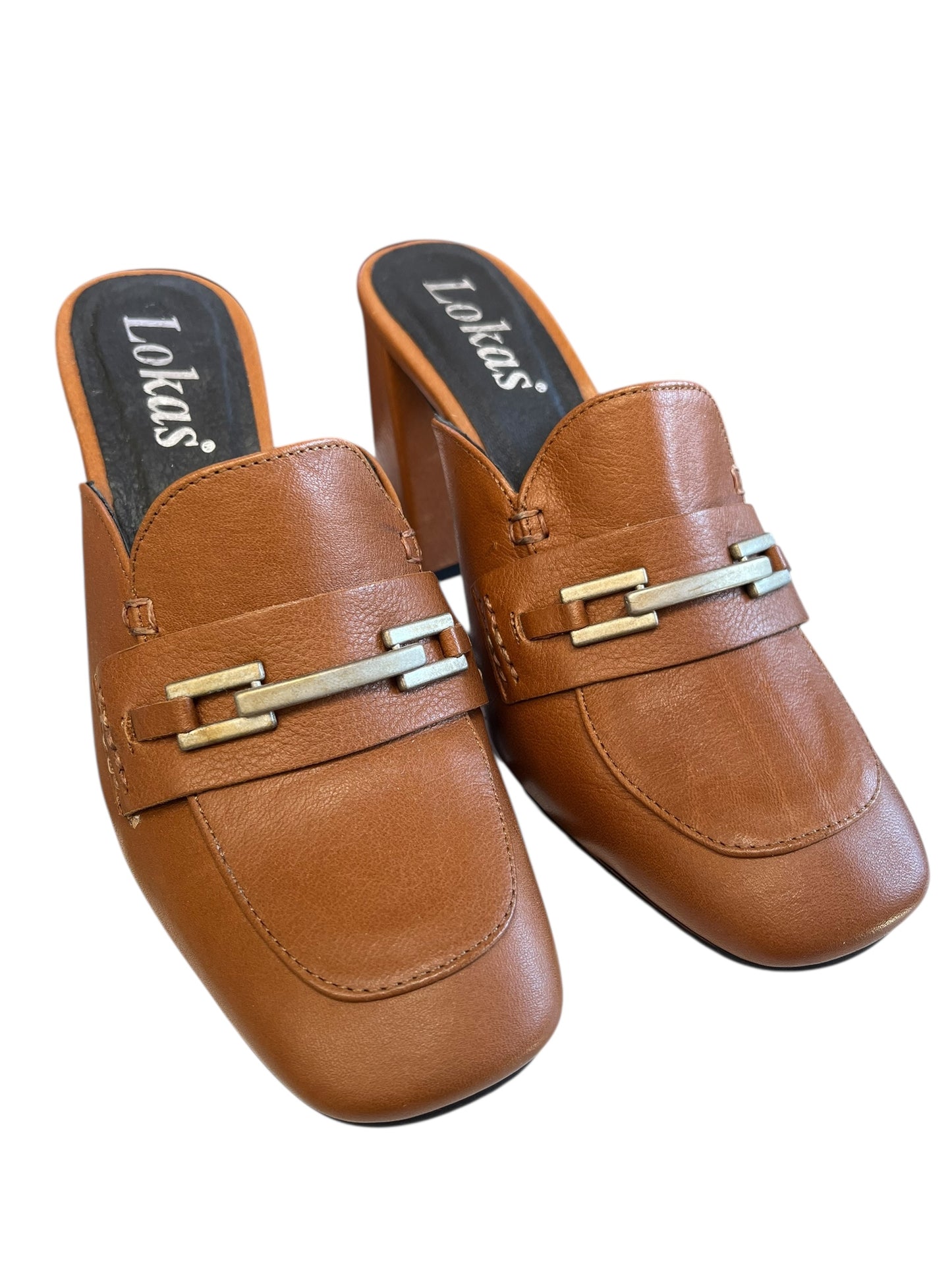 OKAS TAN MULES | 7