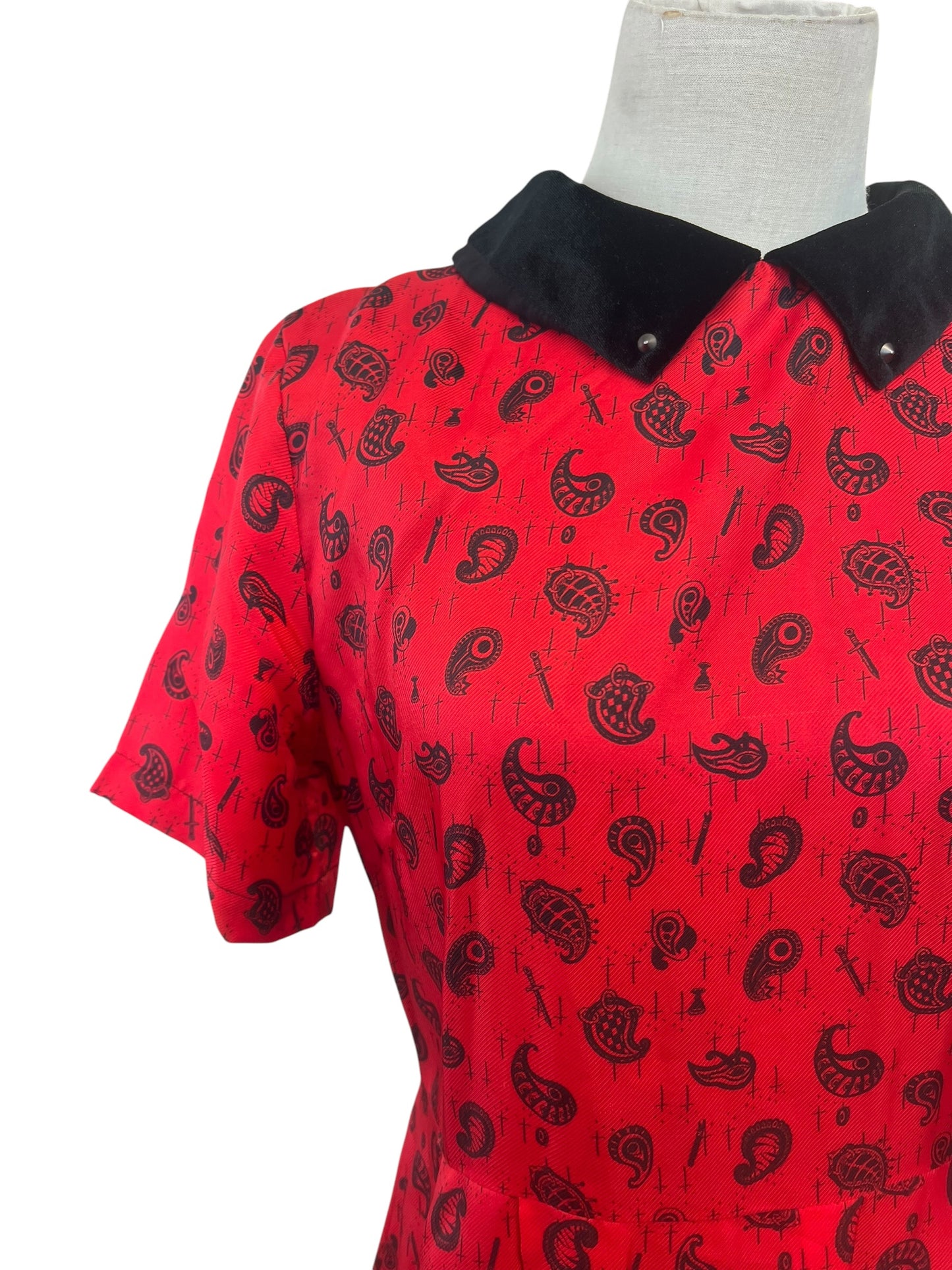 SGC RED AMOEBA DRESS | 8